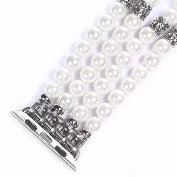 Faux Pearl Bracelet Band for Apple Watch - Picture 6 of 7